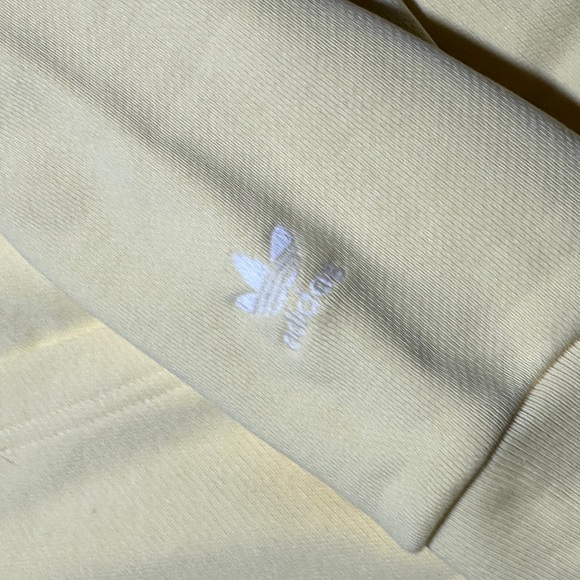 ADIDAS X PHARRELL WILLIAMS PREMIUN BASICS HOODIE Almost Yellow Sz L - Picture 5 of 6